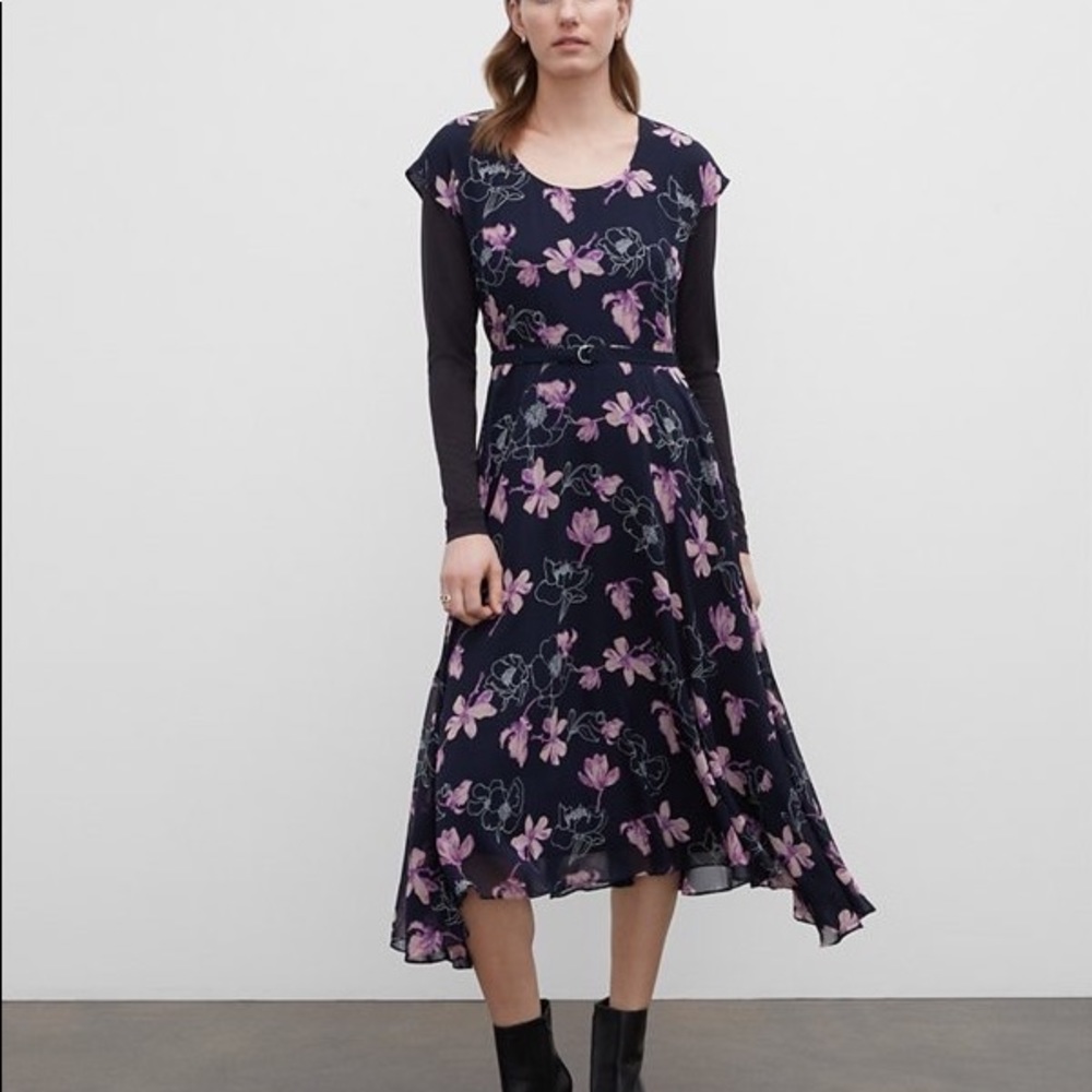 Club Monaco Floral Soft Print Dress